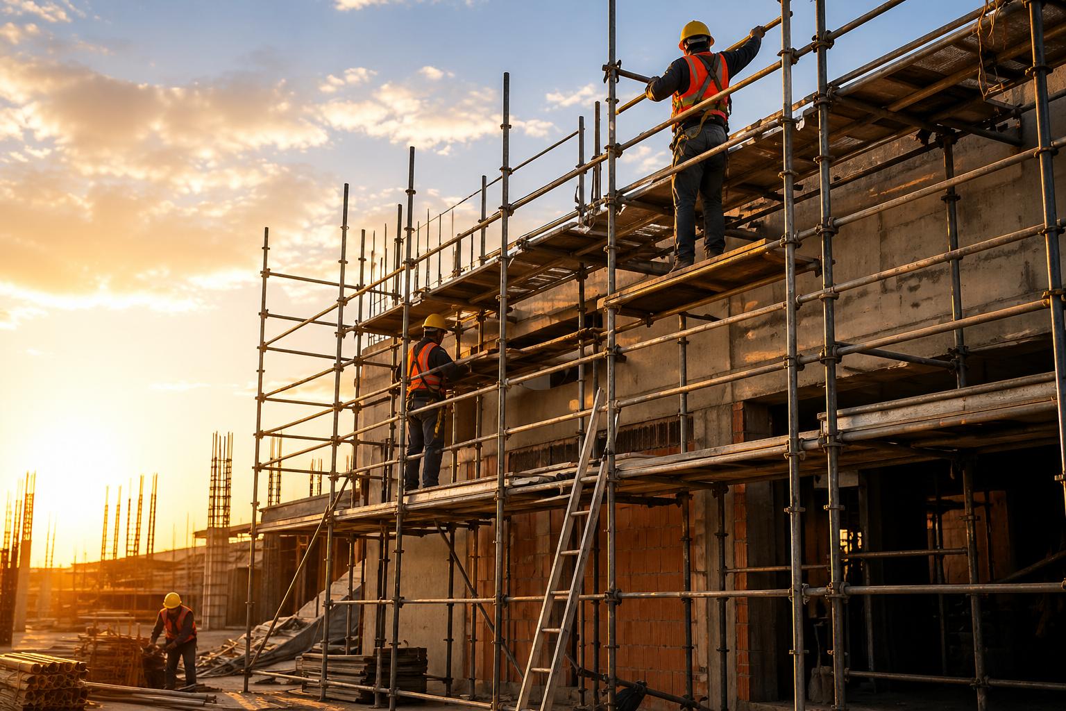 Construcción de edificio residencial